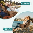 thumbnail image 2 of Slsy Oversized Folding Camping Chair, Portable Oversize Camping Chairs for Adults, Fully Padded Folding Chairs Outdoor Sports, Lawn Chair Patio Lounge Chairs 500 LBS Capacity, 2 of 9