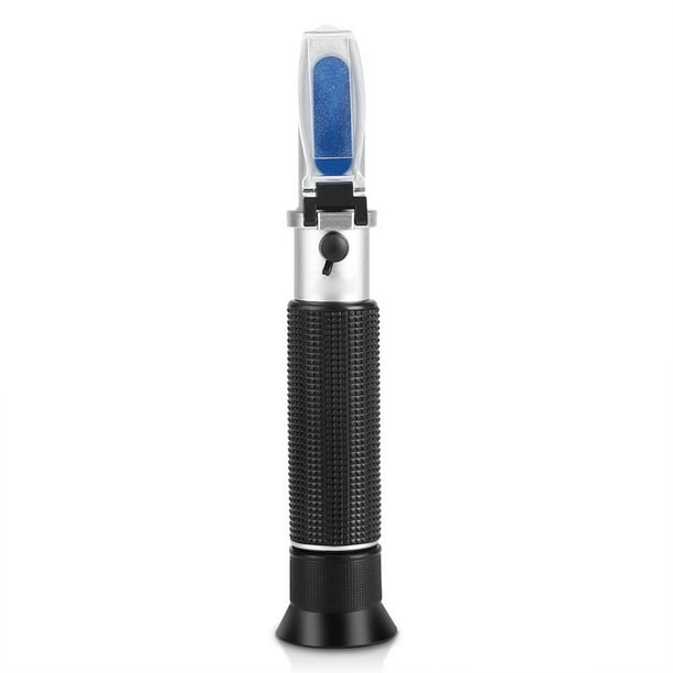 Refractómetro de alcohol, Medidor de Prueba de Alcohol Portátil de 0-80%, Herramienta de Mediciorica Calibración, Compensación Automática de Temperatura para Licor, Probador