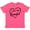 Retro Heather Pink, variant on Inktastic I Love My Grandad in Black Chalk Heart Youth T-Shirt