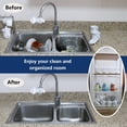 thumbnail image 6 of Kitchen Shelves Storage Basket for Organizing Rolling Utility Cart Pantry Unit with Wheels White, 6 of 7