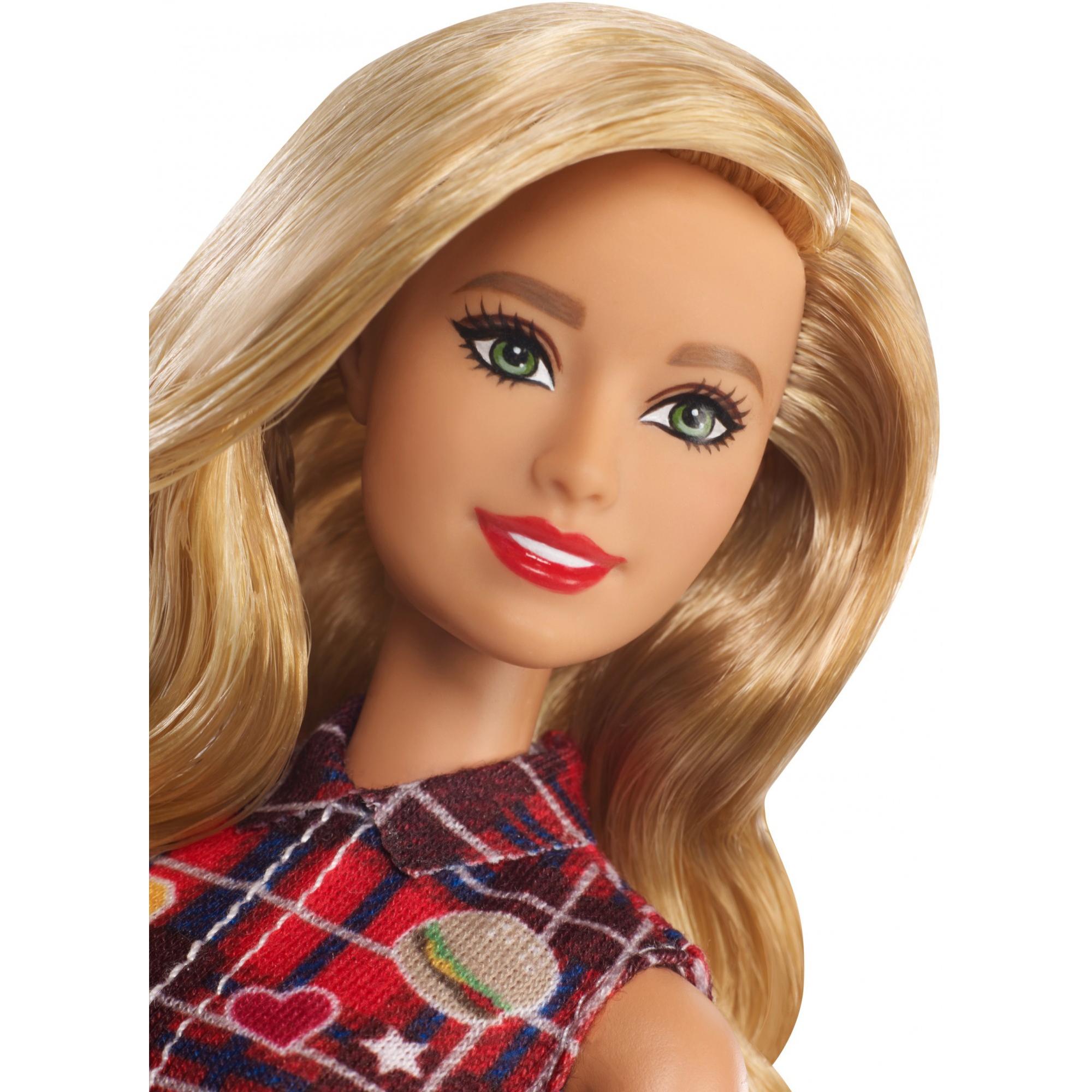 Barbie Fashionistas Doll, Original Body Type with Plaid Dress - image 3 of 7