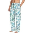 thumbnail image 2 of Sea Starfish Conch Shell Men'S Pajama Pants Soft Sleep Lounge Pants Pjs Bottoms With Pockets Small, 2 of 6