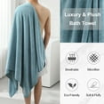 thumbnail image 7 of Smuge 18 pcs Bath Towel Sets, Include 6 Bath Sheet Towels, 6 Hand Towels, 6 Washcloths, Soft Microfiber Highly Absorbent Shower Towel for Bathroom Gym Spa(Turquoise), 7 of 7