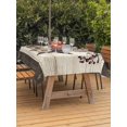 thumbnail image 4 of 60x102 Inch Outdoor Tablecloth with Umbrella Hole Zipper Rectangle Texas Star Brown Rectangular Tablecloths Outside Waterproof Farmhouse Berry Wooden Vintage Patio Table Cloth Cover for Picnic Party, 4 of 8