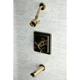 thumbnail image 3 of Kingston Brass KB86520DX Tub and Shower Faucet, Polished Brass, 3 of 5