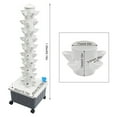 thumbnail image 6 of Indoor Hydroponic Tower, 10-Tier 50-Groove Design, 5.28Gal Reservoir, 12V Safe Pump, Mobile for Home, Office, Balcony, 6 of 15
