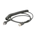 thumbnail image 2 of Zebra - USB cable - USB (M) - 9 ft - coiled - for Zebra DS3578, DS4208, DS6878, DS9208, LI4278, 2 of 2