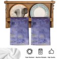 thumbnail image 5 of Purple Gray Ombre Kitchen Towels Set of 3, Modern Abstract Art Gradient Absorbent Dish Towels for Kitchen, Microfiber Hand Towel, Quick Drying Tea Towel for Cleaning Decorative Dishcloths, 5 of 7