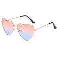 thumbnail image 2 of Fashionable Retro Heart Shaped Sunglasses Gradient Color Sun Glasses for Women, 2 of 5