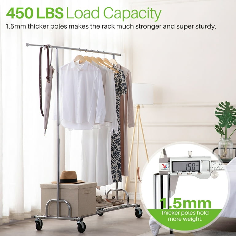 HOKEEPER 450 lbs Commercial Grade Heavy Duty Garment Rack with