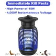 thumbnail image 5 of DUNCHATY 3000V Mosquito Zapper, Fruit Fly Traps for Indoors, Home Fly Trap Refill, Gnat Traps for House Bug Zapper Indoor Insect Repellent, Indoor/Outdoor Fly Trap with 2-Prong Plug, 5 of 7