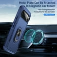 thumbnail image 3 of for Google Pixel 10 Pro XL Case, Slim Fit Military Grade Drop Tested Dual Layer Shockproof Case with 360 Ring Holder Kickstand Protective Rugged Car Magnetic Non-Slip Phone Case,Blue, 3 of 10