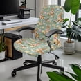 thumbnail image 2 of SCRAWLGOD Rabbit Floral Bow Eggs Green Easter Computer Office Chair Cover Comfortable Stain Resistant Boss Chair Slipcovers Universal All-in-One Desk Chair Seat Protector, L, 2 of 7