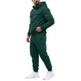 thumbnail image 5 of Men's Quarter Zip Cargo Tracksuit Two Piece Outfit Multi Pockets Hoodie and Jogger Pants Drawstring Casual Athletic Set 2XL, 5 of 7