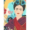 thumbnail image 2 of Vess, June Erica 19x24 Gold Ornate Wood Framed with Double Matting Museum Art Print Titled - Fridas Garden II, 2 of 4