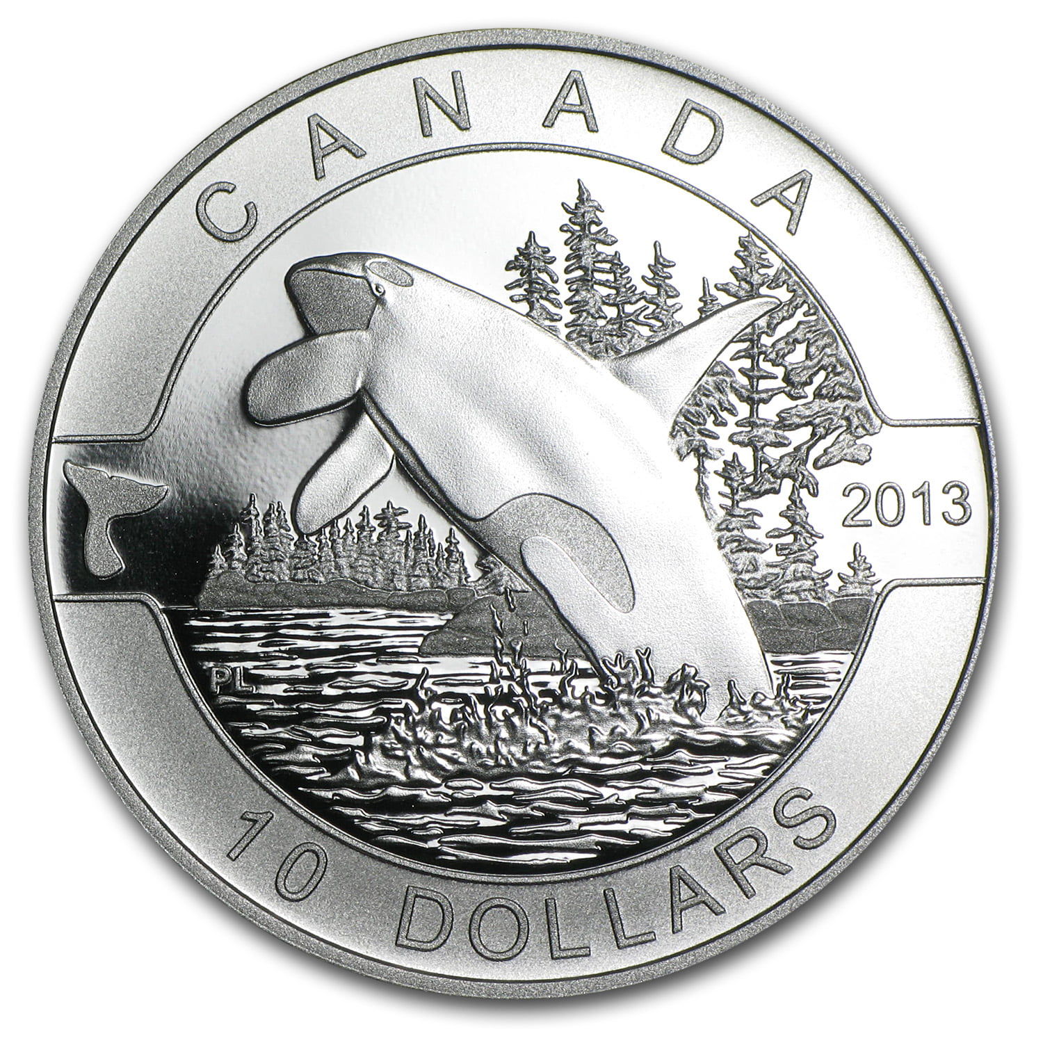 Orca 2013 O Canada 1/2 oz Silver $10 