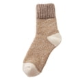 thumbnail image 1 of WEAIXIMIUNG Thigh High Compression Socks Women Abs Stopper Socks 1 Pair Wool Socks Winter Socks Norwegian Socks with Inner Cloth Unisex, 1 of 3