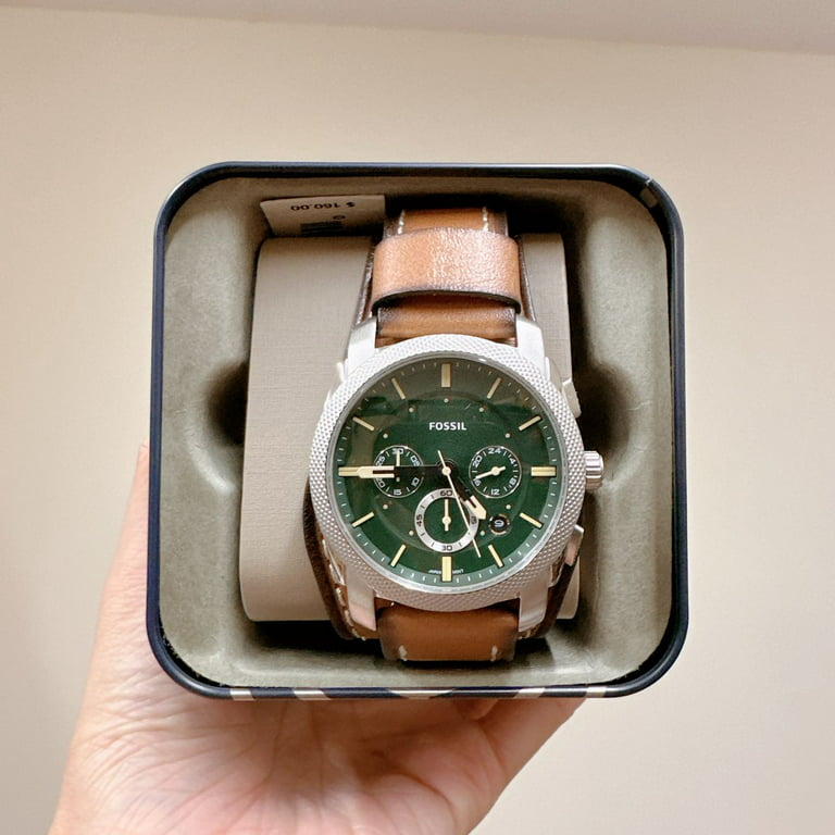 Fossil FS5962 Machine Chronograph Tan Eco Leather Watch | Quarzuhren