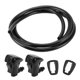 thumbnail image 1 of Boquilla de lavado de parabrisas Unique Bargains delantera con 2 juntas, manguera de fluido de 1.2 metros No. 55372143AB para Jeep Grand Cherokee 2005-2016 Negro, 1 of 7