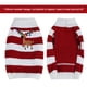 thumbnail image 1 of Suéter cálido para mascotas de moda, ropa linda a rayas, abrigo de invierno para perros y gatos para Navidad (rojo S), 1 of 11