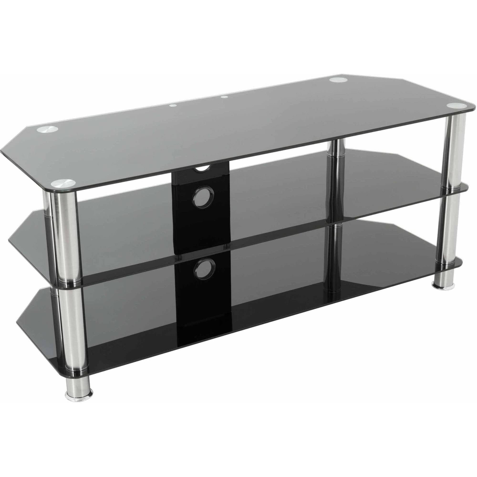 Avf Classic Corner Glass Tv Stand With Cable Management For Up To
