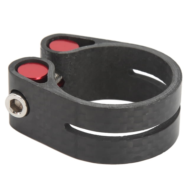 Fibre de Carbone Vélo Siège Post Pince, Vélo Siège Post Pince Fibre de Carbone Vélo de Route Siège Post Pince Vélo Noir Sellepost Pince Conception Exquise