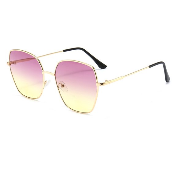 Under $5 Glasses Purple Fashion Women Round Polarized Glasses Sunglasses Gradient Color Shades Great for Travel Shopping Outdoors