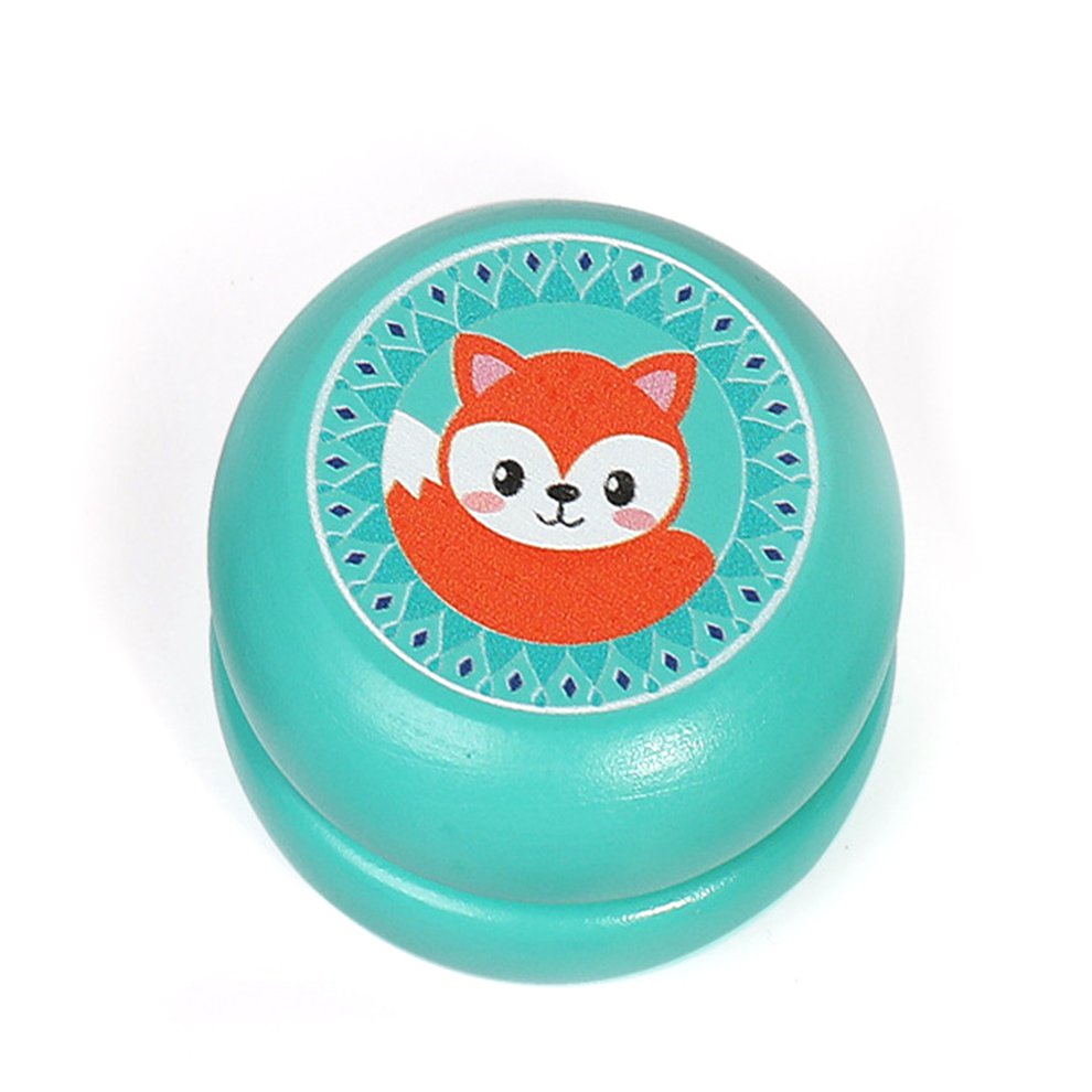 Cute Wooden YoYo Children Cartoon Animal Yoyo Yoyo Ball Wooden Toy