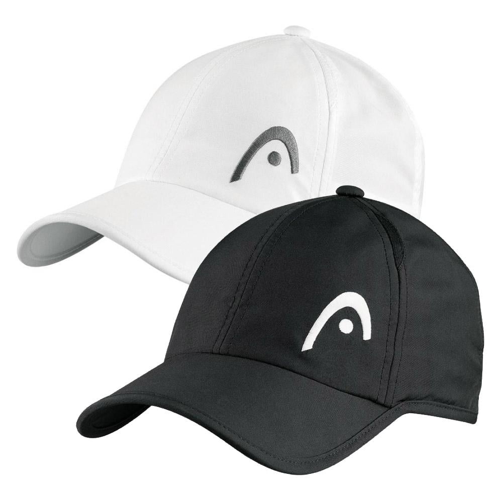 Head Penn Logo Tennis Pro Player Hat Cap Black 100% Polyester UV protection 