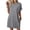 Light Gray, variant on Summer Dresses for Women Casual Short Sleeve Crew Neck Sundresses Loose Mini Dress, XL