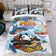 thumbnail image 4 of Felix el Gato Conjunto de sábanas temático, trío de piezas, cómodo y amigable con la piel, diseño único, regalo de decoración para el hogar para familiares, amigos y fans,173cm *218cm, 4 of 6