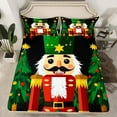 thumbnail image 2 of Feelyou Cartoon Nutcracker Full Size Sheets, Merry Christmas Bed Sheets, Princess Fairy Tale Sheet Sets, Microfiber Bedroom Decor,4-Piece, 2 of 7