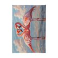 thumbnail image 2 of BZSMCE Square Tablecloth Flamingos Standing in Shallow Wate Pattern Tableclothes, 2 of 9