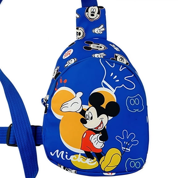 Mickey Minnie Anime Cartoon Cute Coin Crossbody Bag - Mini Chest Pack Casual Versatile Lightweight