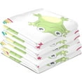 thumbnail image 4 of Kitchen Towels Cartoon Frogs & Rainbow Pattern Cleaning Towel Absorbent Hand Towels Tea Towels for Home Restaurant Dish Clean 28" x 18", 4PCS, 4 of 7