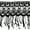 Black, variant on Kiddo 6.5" White Black Peacock Feather Pattern Venice Lace Fringe Trim by Yard