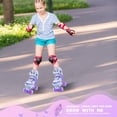 thumbnail image 7 of JZY Butterfly Quad Rollerskates for Girls Ages 3-12, 4 Size Adjustable Light Up Wheels, Indoor Outdoor Beginners Skates, Children's Birthday Gift, 7 of 7