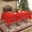 Red, variant on Ireezec Festive Flannel Tablecloth Christmas Holiday Dining Decor Washable Reusable Rectangular Table Cover for Home Kitchen Party Celebration Dinner Gathering