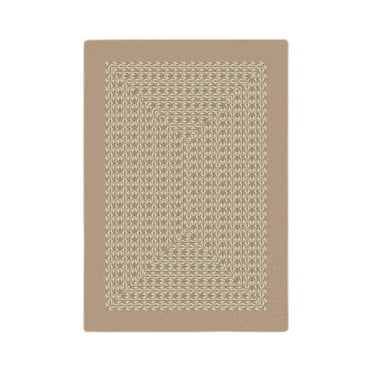 Joy Carpets 1971D-03 Like Home Rug in Beige  7.8 in. x 10.9 in.