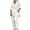 White, variant on ibuvkizy Two Piece Sets for Women,Summer Casual Outfit Sets,Women Jogger Outfit Plus Size,Women's Solid Turndown Collar Long Sleeve Pullover Shirt Tops + Pants Trousers Set,Womens Clothing