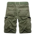 thumbnail image 4 of AXXD Men Shorts Zipper Pocket Plus Size Cargo Shorts Multi-Pockets Relaxed Summer Beach Shorts New Arrival, 4 of 9
