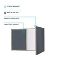 thumbnail image 4 of Ghent's Fabric VisuALL PC Multi Board Cabinet with Whiteboard in Beige, 4 of 4