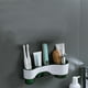 thumbnail image 5 of Portacepillos de dientes colgante de pared | Organizador de cepillos de dientes de ABS con ranuras para pasta de dientes y ganchos para toallas | Diseño ventilado y escurridor | Almacenamiento para, 5 of 6