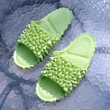 

QWZNDZGR Rimocy Funny Durian Designer Slippers Women Summer 2022 Indoor Outdoor Flip Flops Female EVA Soft Sole Non-slip Bathroom Slides