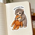 thumbnail image 6 of PUSPU Cute Monkey Pattern Decorative Stickers 5pcs for Home Decoration, 6 of 7