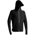 thumbnail image 3 of JoveMarine Mens Long Sleeve Sun Protection - Shirts UPF 50+ Lightweight Zip Up Hoodie Men Breathable UV Resistant Casual Fashion Summer Jacket for Women Men,Black L, 3 of 8