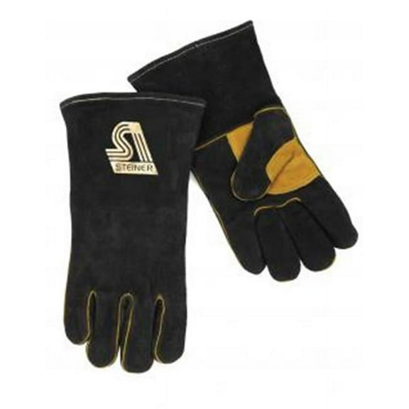 B-SA Foam Lined Welding Glove - Black - Large
