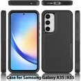 thumbnail image 4 of KOMI for Samsung Galaxy A35 5G Case: Dual Layer Protective Heavy Duty Cell Phone Cover Shockproof Rugged with Screen Protector - Military Protection Bumper Tough - Samsung Galaxy A35 5G 2024, Green, 4 of 5