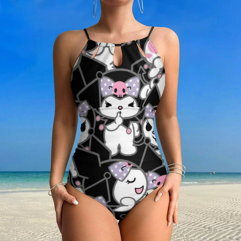 Women's One Piece Swimsuit High Neck Tummy Control Swimwear Bathing Suit