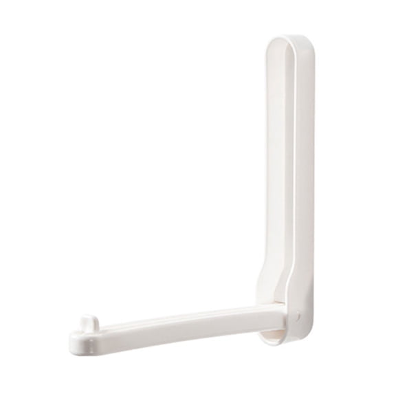 No-Drill Wall-Mount Folding Hanger Organizer, White Retractable Clothes Rack for Bedroom Closet Storage, 1PC (White)